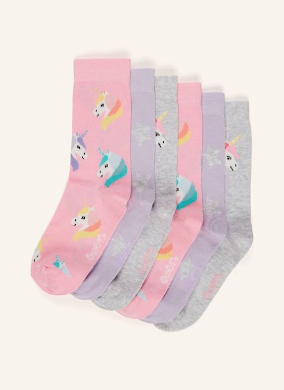 ewers COLLECTION Lot de 6 chaussettes 717 717 ice pink