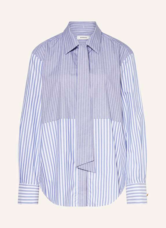 SANDRO Hemdbluse WEISS / BLAU