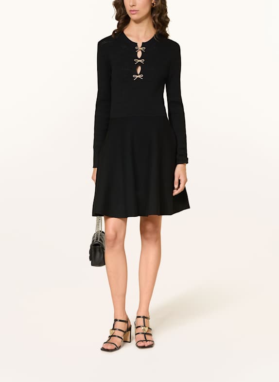 CLAUDIE PIERLOT Strickkleid SCHWARZ