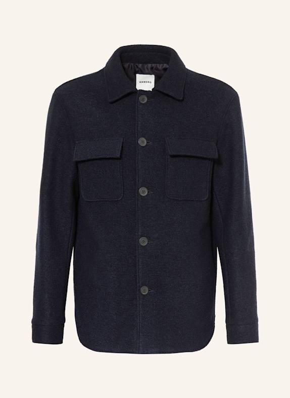 SANDRO Overjacket GRANATOWY