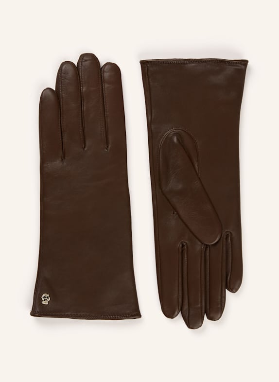 ROECKL Lederhandschuhe HAMBURG BRAUN