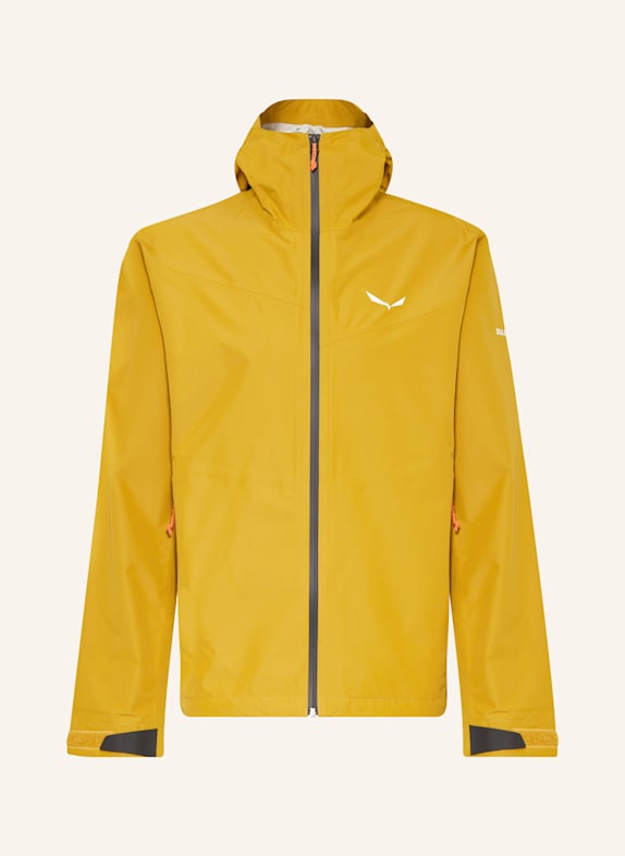 SALEWA Regenjacke PUEZ AQUA POWERTEX DUNKELGELB