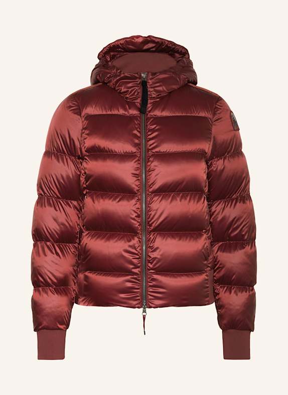 PARAJUMPERS slit-detail round neck T-shirt DARK RED