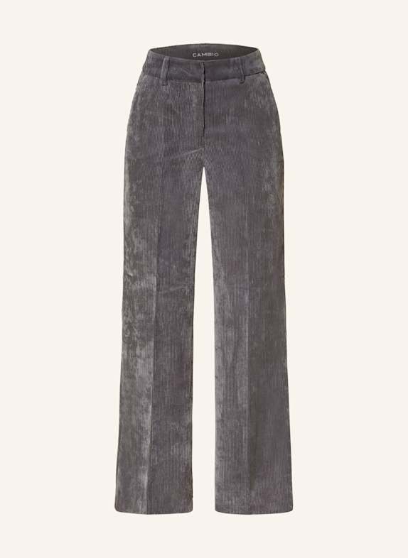 CAMBIO Marlenehose AMELIE aus Cord GRAU