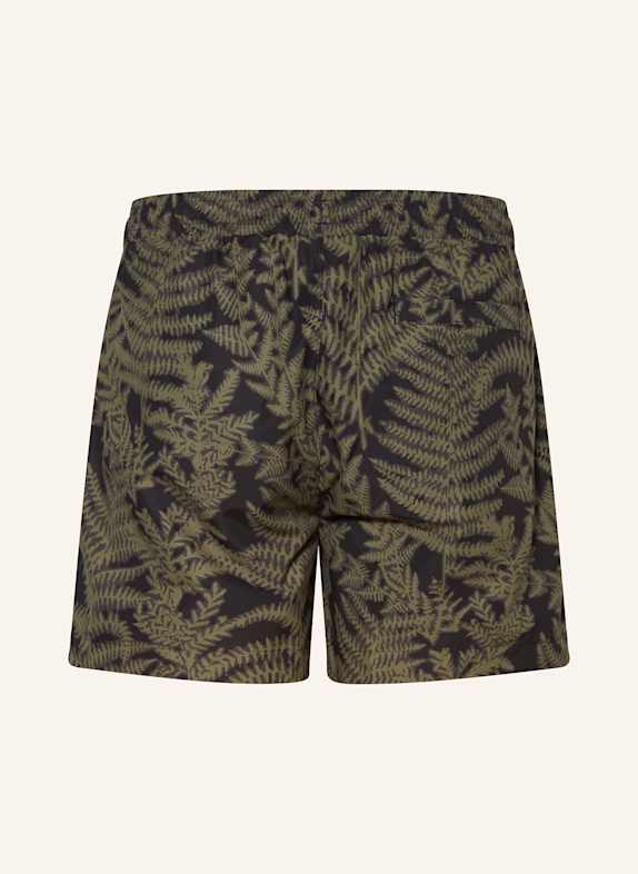 HUGO Zwemshort CALALA ZWART / KAKI