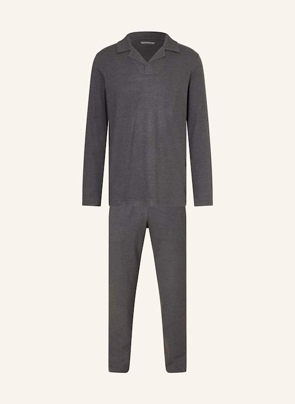 SCHIESSER SELECTED PREMIUM WARMING pyjamas DARK GRAY