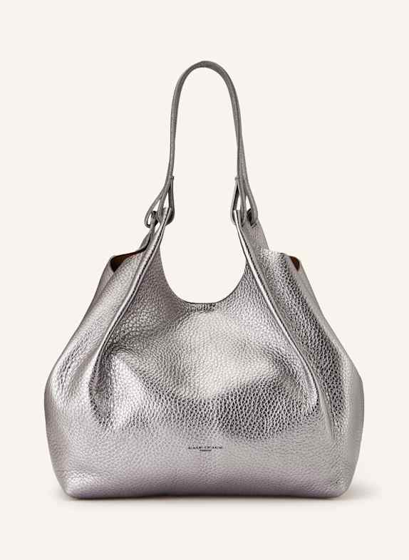 GIANNI CHIARINI Beuteltasche DUA XL mit Pouch SILBER