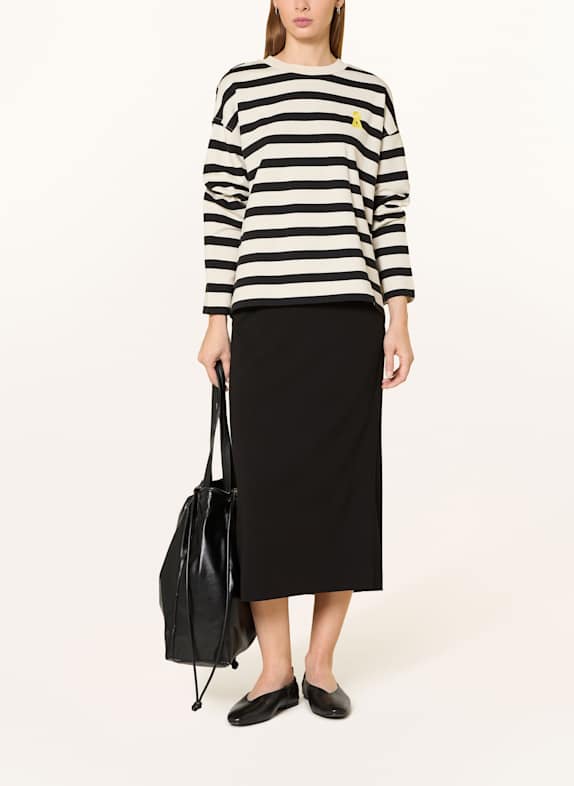ARMEDANGELS Sweatshirt FRANKAA MAARLEN ECRU / ZWART
