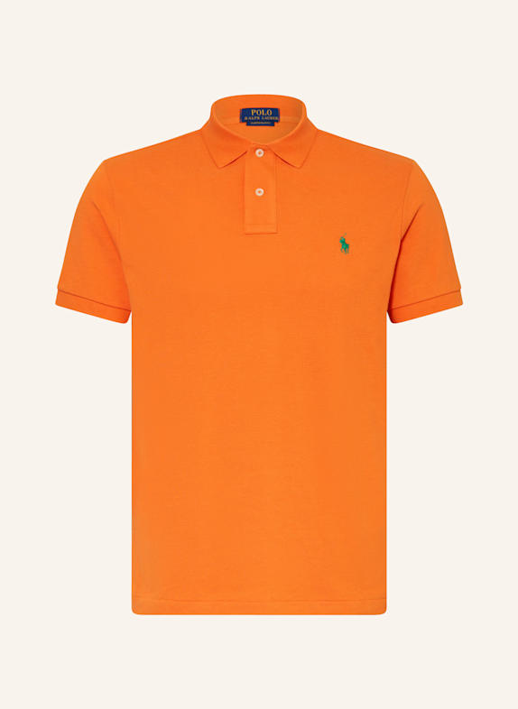 POLO RALPH LAUREN Piqué-Poloshirt Custom Slim Fit ORANGE