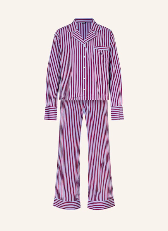POLO RALPH LAUREN Piżama FUKSJA/ NIEBIESKI