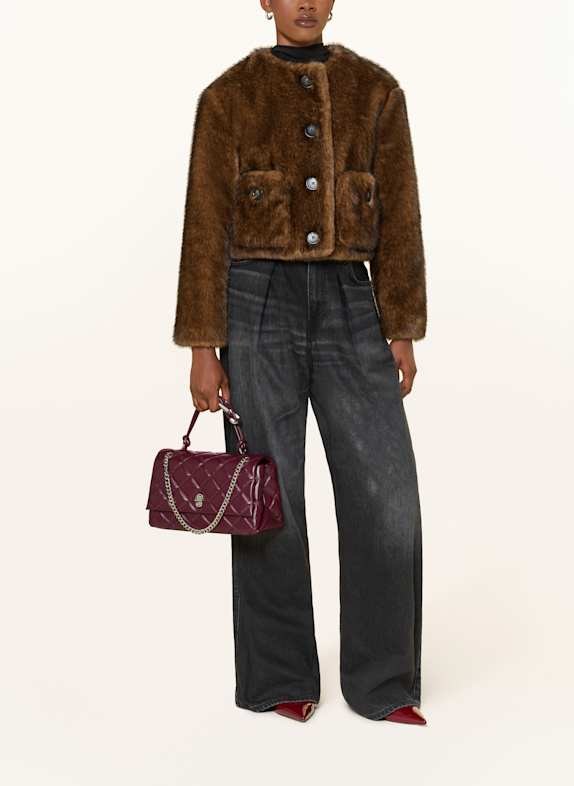 MARC JACOBS Sac à main THE DUAL CHAIN BAG ROUGE FONCÉ