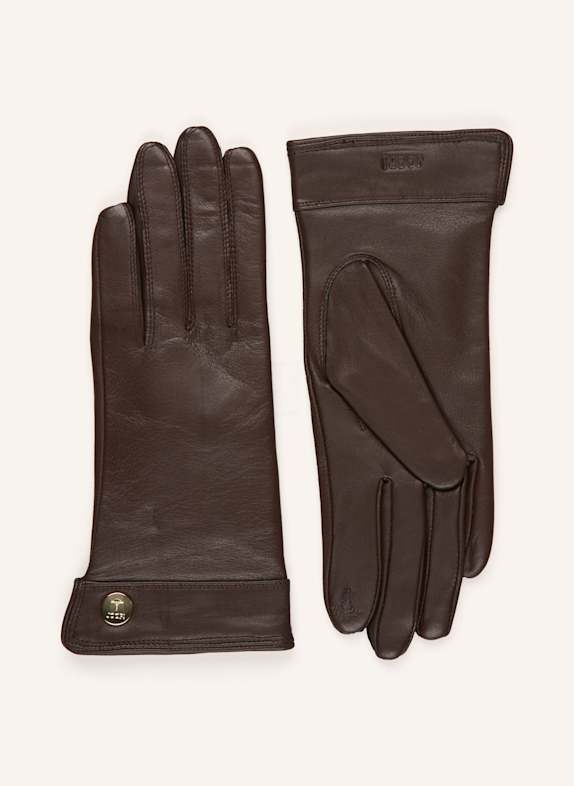 JOOP! Lederhandschuhe DUNKELBRAUN