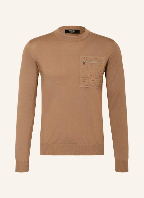 FENDI Pullover CAMEL