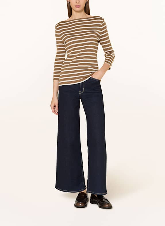 TOMMY HILFIGER Shirt met 3/4-mouwen OLIJF / WIT