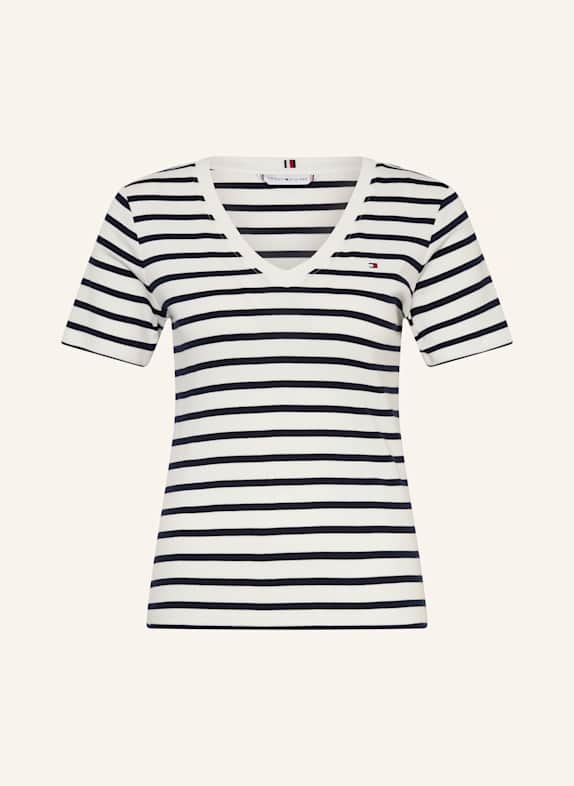 TOMMY HILFIGER T-shirt WHITE / DARK BLUE