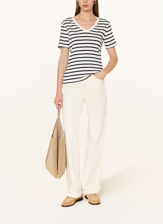 TOMMY HILFIGER T-shirt WIT / DONKERBLAUW