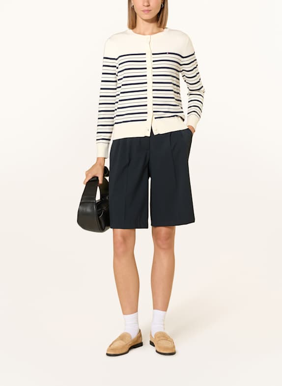 TOMMY HILFIGER breiwerk ECRU / DONKERBLAUW