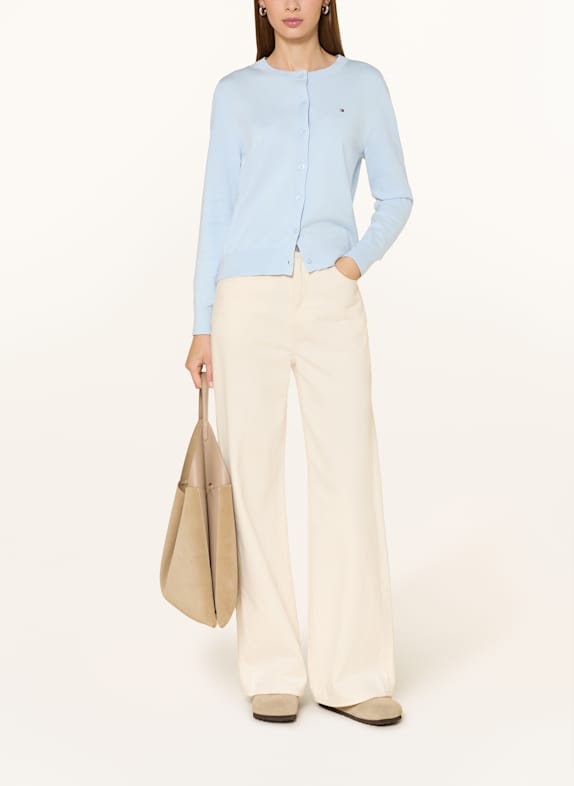 TOMMY HILFIGER cardigan BLEU CLAIR