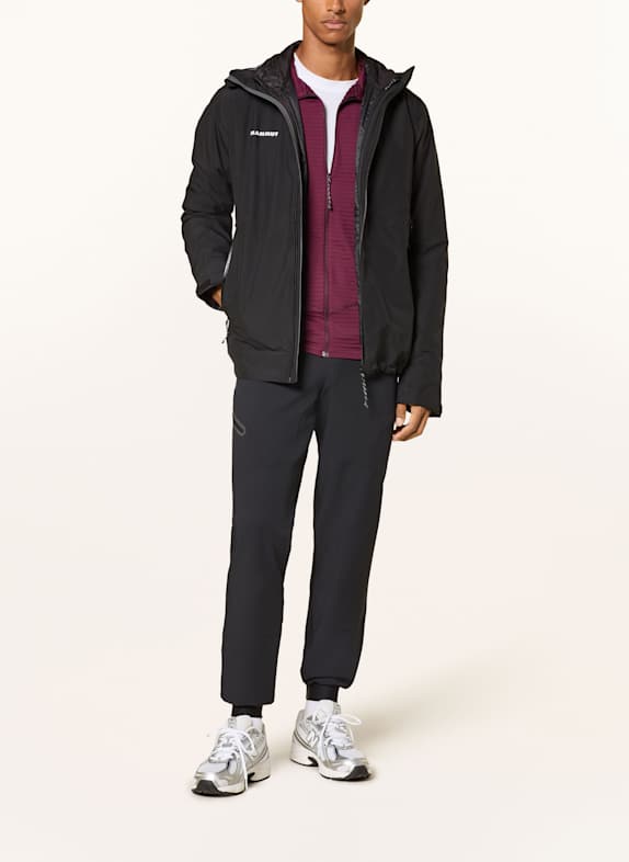 MAMMUT 2-in-1-jas ALTO LIGHT HS HOODED ZWART