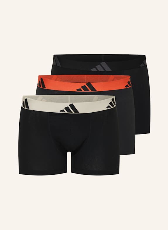 adidas Bokserki ACTIVE FLEX COTTON, 3 szt. CZARNY