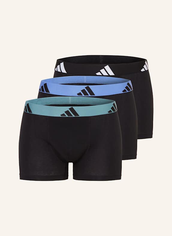 adidas 3-pack boxer shorts ACTIVE FLEX COTTON BLACK