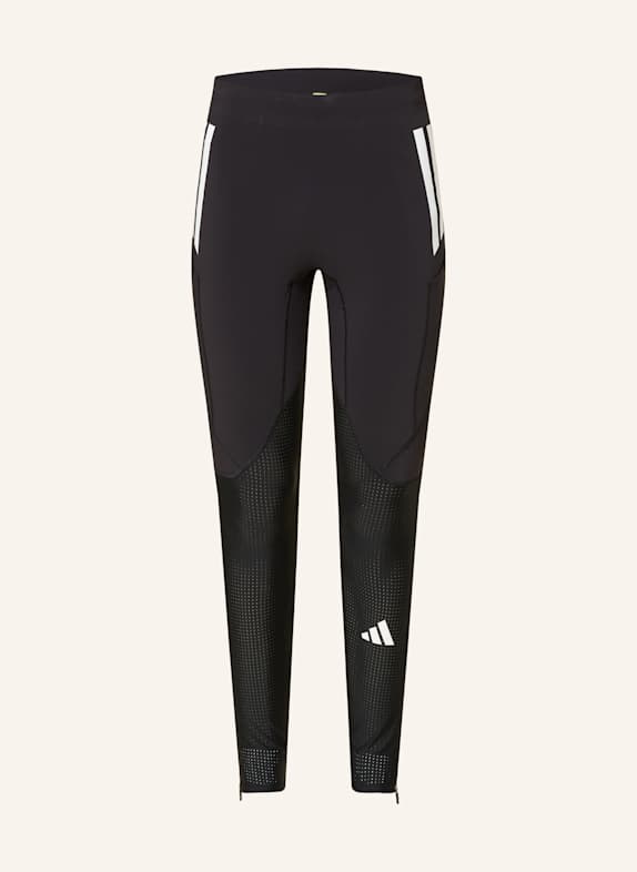 adidas Legginsy do biegania ADIZERO RUNNING CZARNY