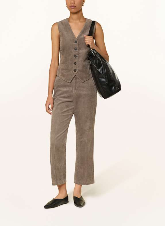 Part Two 7/8-broek MISHASPW van corduroy GRIJS