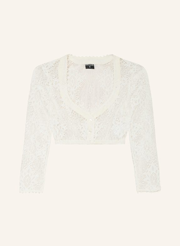 KINGA MATHE Dirndlbluse SAMANTHA aus Spitze WEISS