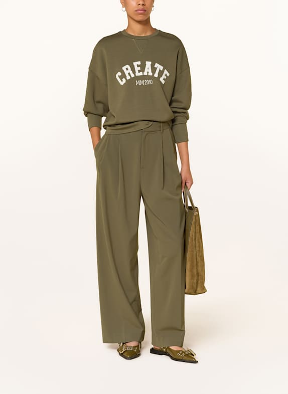 MOS MOSH Sweatshirt MMCELLI OLIJF / WIT