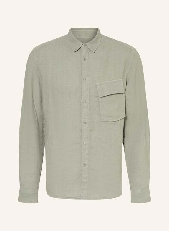 BELSTAFF Leinenhemd SCALE Comfort Fit HELLGRÜN