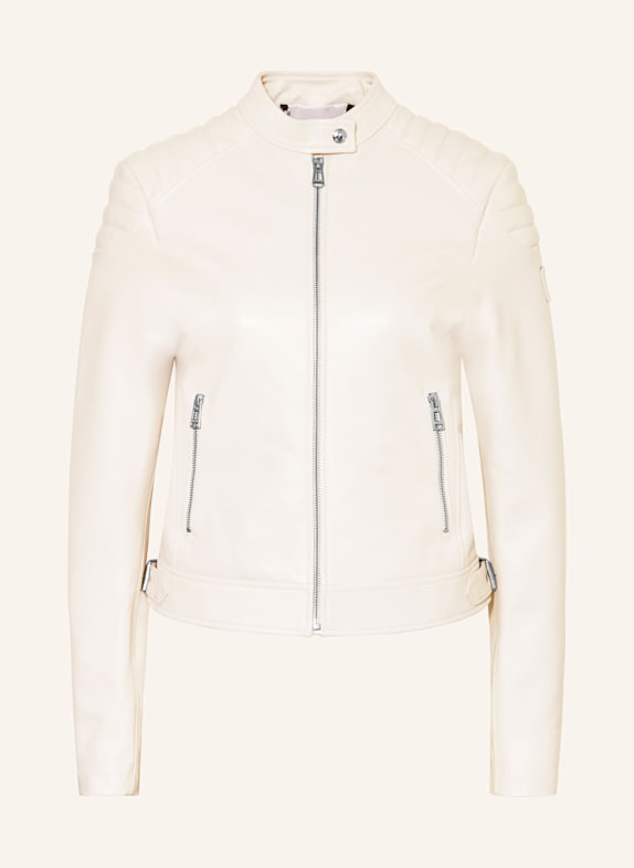 BELSTAFF Kurtka skórzana MOLLISON KREMOWY