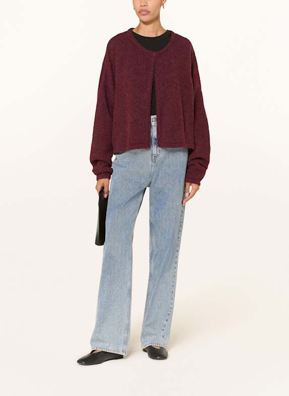 by Aylin Koenig Vest MARLIE van alpaca DONKERROOD