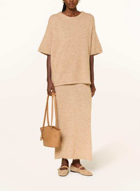 by Aylin Koenig Gebreid shirt HARRY met alpaca CAMEL