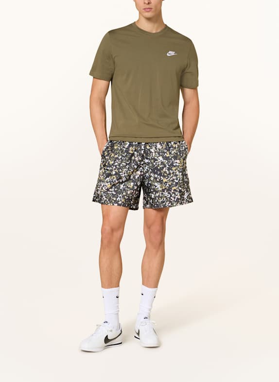 Nike Pantaloni scurți CLUB NEGRU / GALBEN / ALB