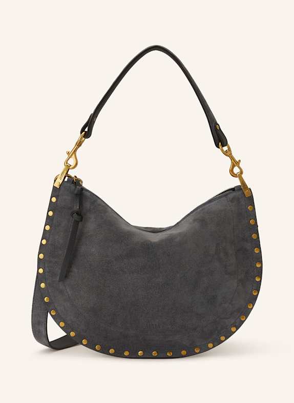 ISABEL MARANT Taška přes rameno OSKAN s nýty ŠEDÁ