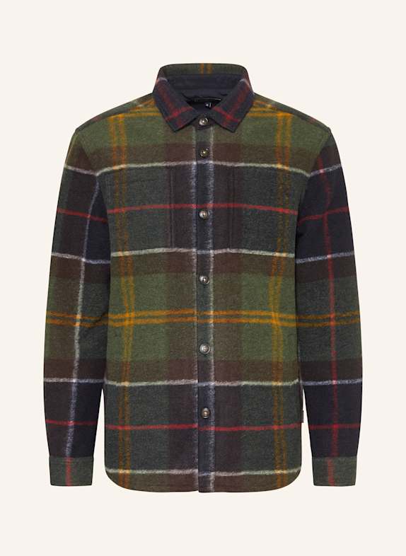 Barbour Flanell-Overshirt CHAPTER DUNKELBLAU / DUNKELGRÜN / ROT