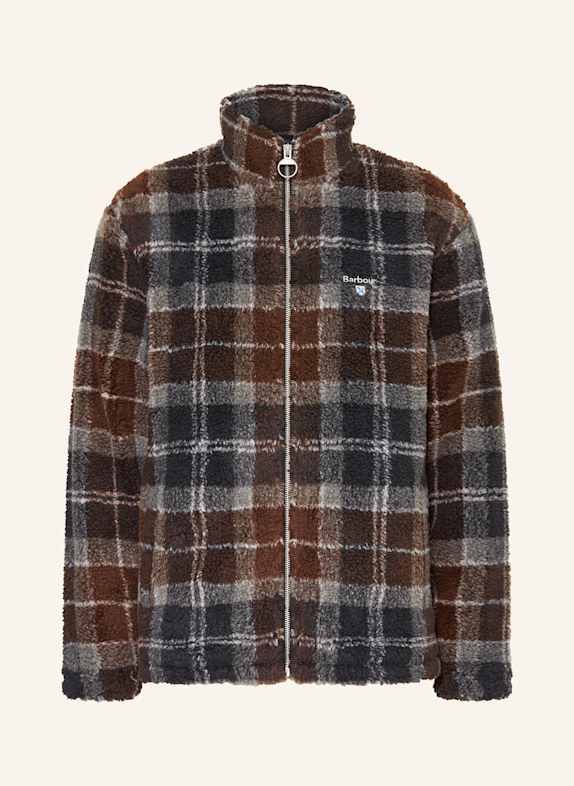 Barbour Teddyfell-Jacke DUNKELBLAU / BLAU / BRAUN