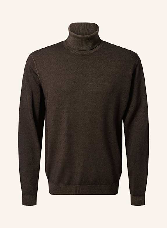 pierre cardin Rollkragenpullover DUNKELBRAUN