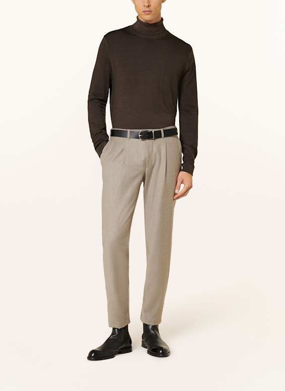 pierre cardin Rollkragenpullover DUNKELBRAUN