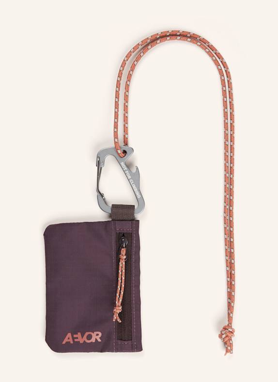 AEVOR Peněženka na mince TMAVĚ FIALOVÁ