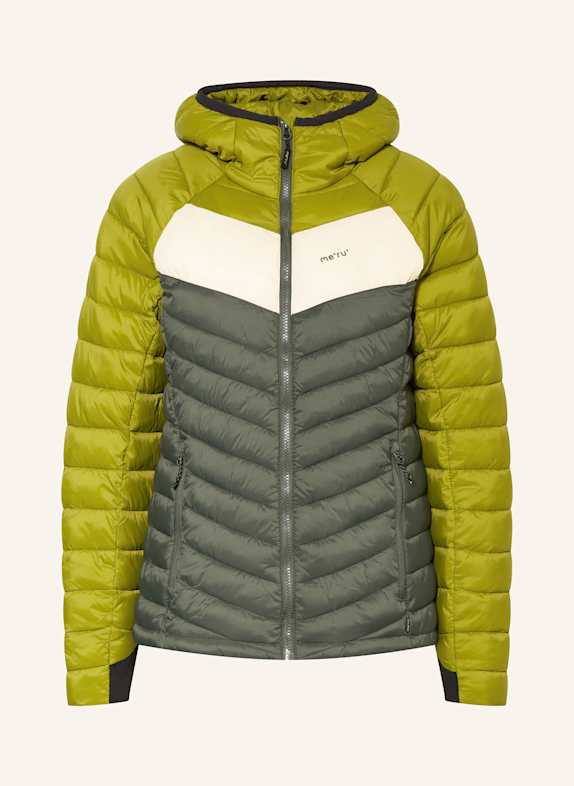 me°ru' Steppjacke PERRYVILLE HELLGRÜN / DUNKELGRÜN / CREME
