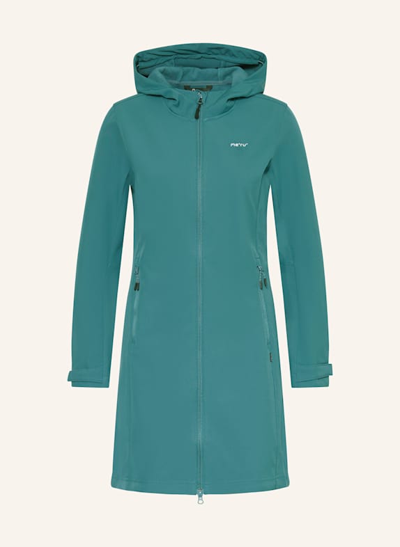 me°ru' Softshell-Mantel TOULOUSE TÜRKIS