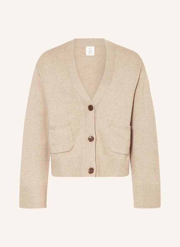 ALMADA LABEL Strickjacke BEJA mit Cashmere TAUPE