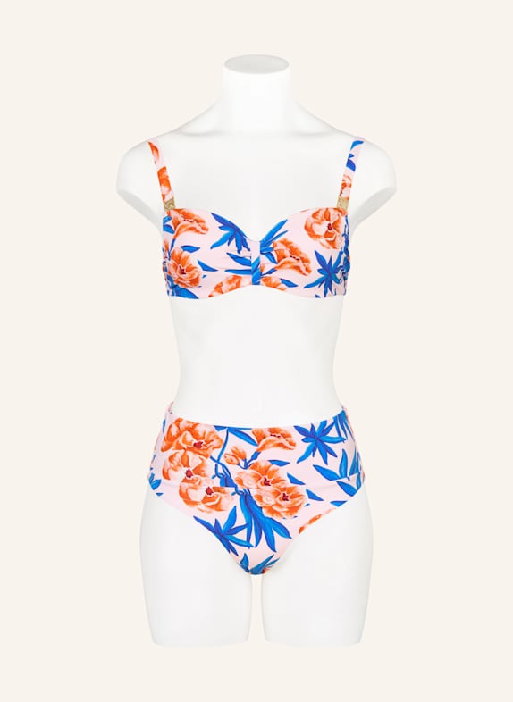 CHANTELLE Bikini top met beugels SAUVAGE ROSE CLAIR / BLAUW / ROOD