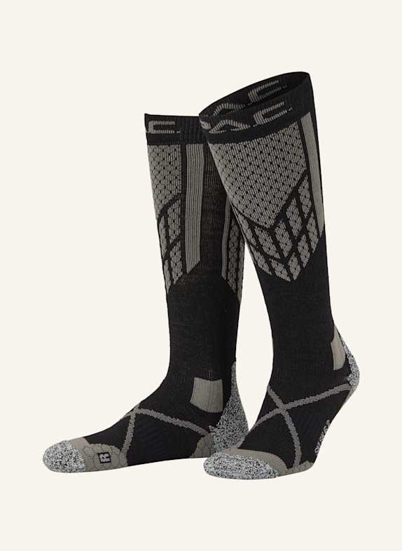 P.A.C. Skisocken SK 6.2 MERINO TECHNICAL PRO SCHWARZ / DUNKELGRAU