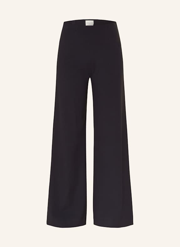 SEDUCTIVE KIMBERLY jersey wide-leg pants DARK BLUE