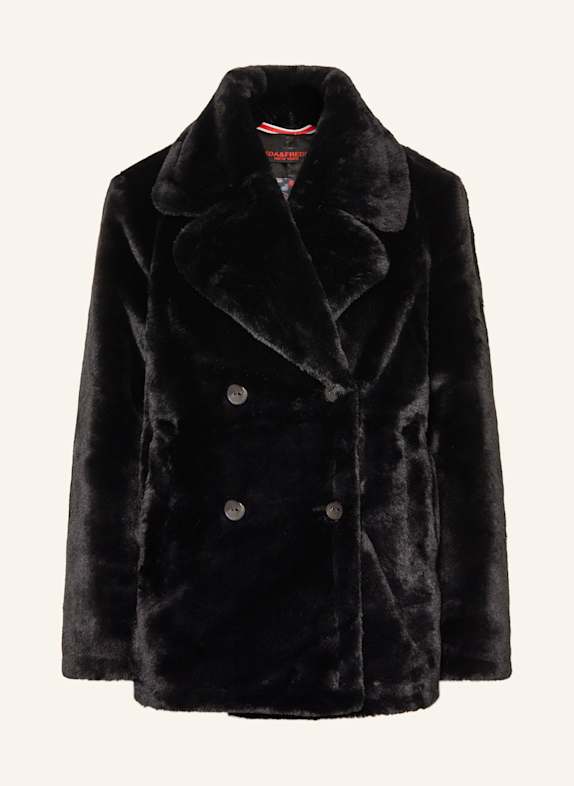 FRIEDA & FREDDIES Kunstfell-Jacke DARLAH SCHWARZ