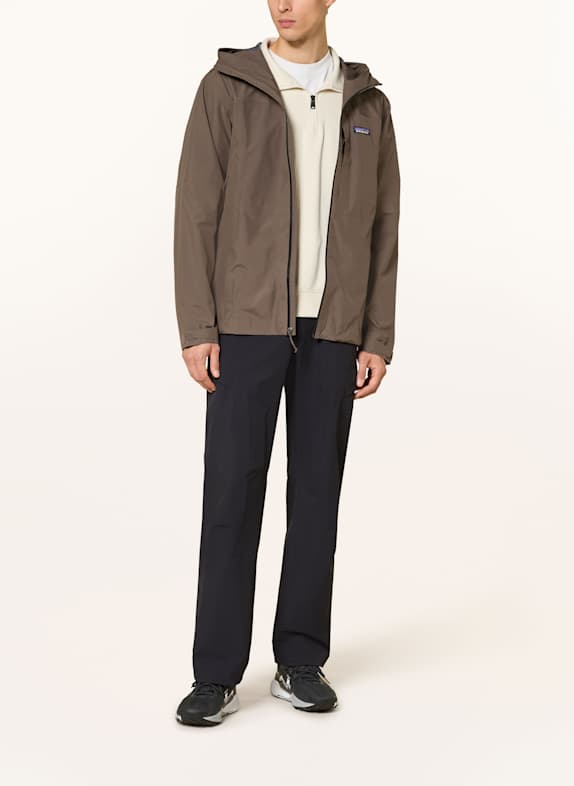 patagonia Regenjas BOULDER FORK MARRON FONCÉ