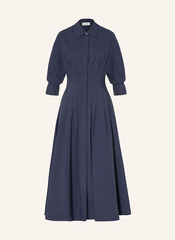 SIMKHAI Hemdblusenkleid JAZZ mit 3/4-Arm DUNKELBLAU