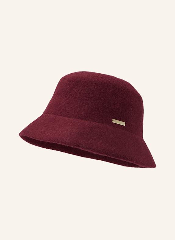 SEEBERGER Bucket-Hat DUNKELROT